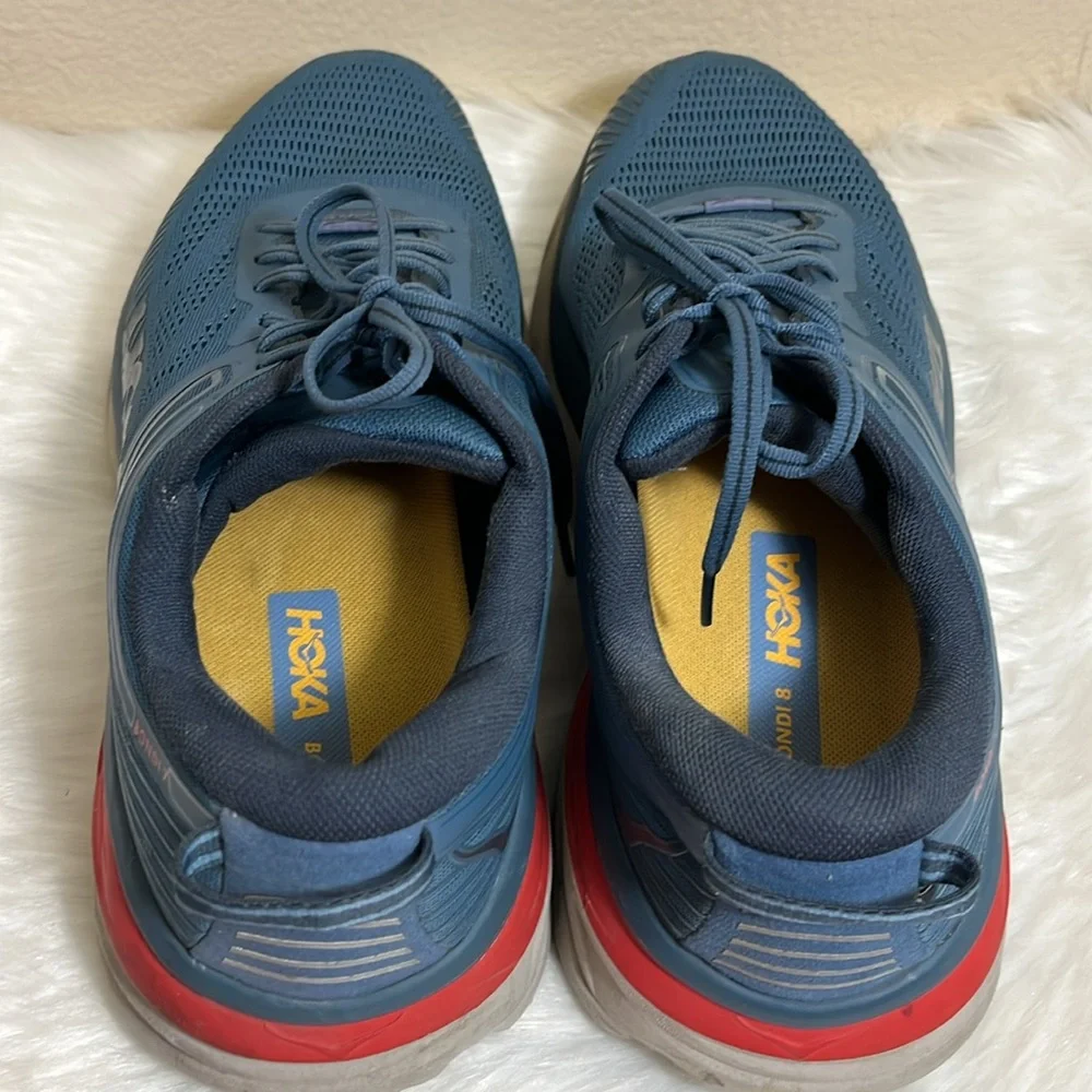 Hoka Men's Blue Bondi 8 Athletic Shoes